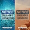 Signmission Unleaded Gasoline OSHA Notice Sign, Vinyl Decal, 14in W x 10in L, 2PK OS-2PACK-NS-D-1014-L-18775 - alternate 2
